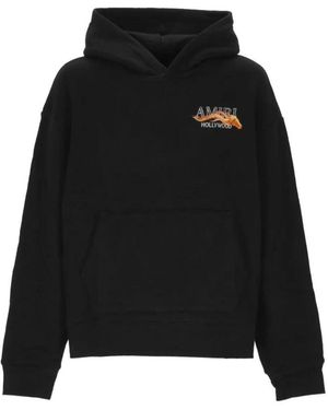 Amiri Hoodies & Sweatvesten ,Zwart ,Katoen Hollywood Graphic Hoodie