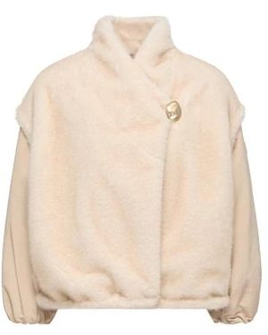 Moncler Faux Fur & Shearling Jackets - Neutro