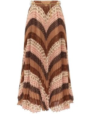 Zimmermann Maxi Skirts - Marrone