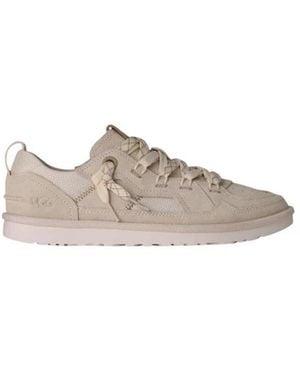 UGG Slip-On Sportieve Suède Sneakers Met Veters - Naturel