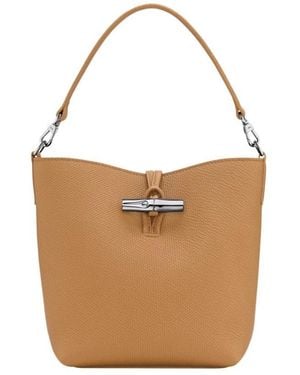 Longchamp Le Roseau Bolso Saco Xscuero - Braun