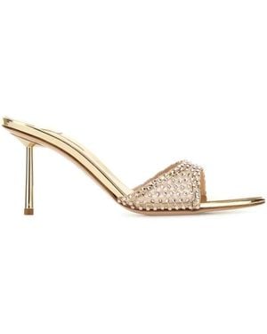 Le Silla Heeled Mules - Metallic