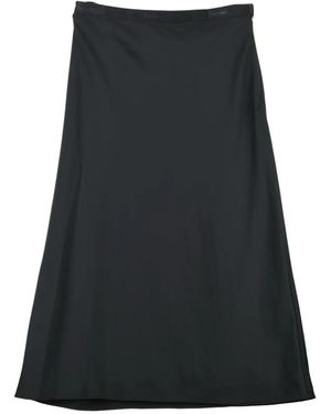 Calvin Klein Rokken ,Zwart ,Polyester Gonna Lunga