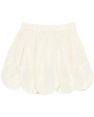 Simone Rocha Petal Hem Mini Skirt - Natur