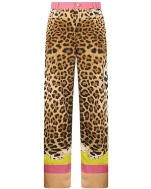 Roberto Cavalli Wide Trousers - Amarillo