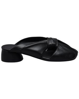 Poeve Heeled Mules - Nero