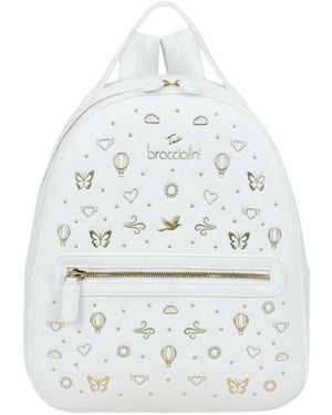Braccialini Backpacks - White