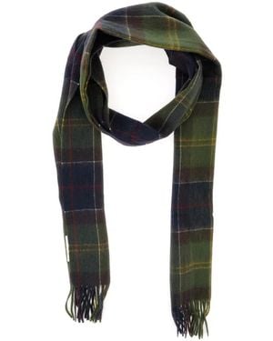 Barbour Accessoires ,Veelkleurig ,Tartan Sjaal - Zwart
