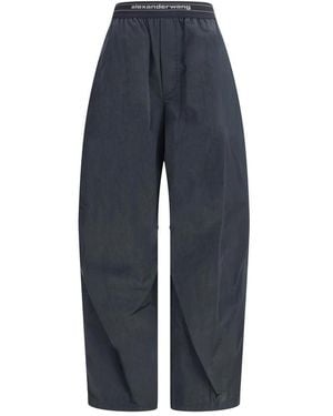 Alexander Wang Straight Trousers - Blauw