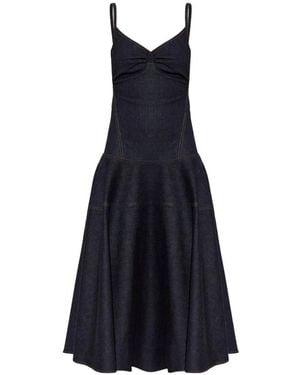 Jacquemus Kleedjes ,Blauw ,Denim De-Nîmes Pina Denim Jurk