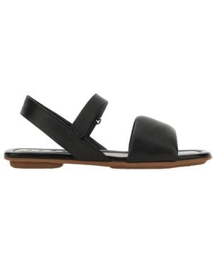 Hogan Flat Sandals - Black