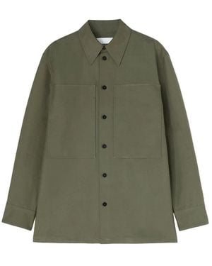 Jil Sander Katoenen Overhemd - Groen