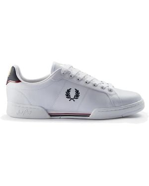 Fred Perry Schoenen ,Wit ,Leer B722 Tennis Sneakers - Grijs