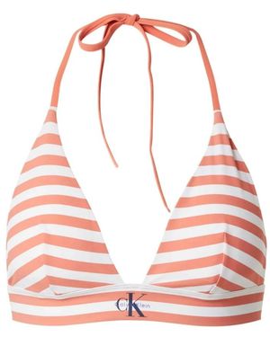 Calvin Klein Graphic Monogram Bikini Top - Rood