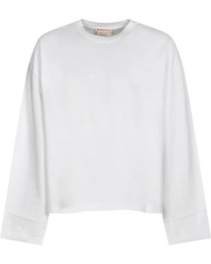 Marni Long Sleeve Tops - White