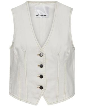 co'couture Bernettacc Vesten - Weiß