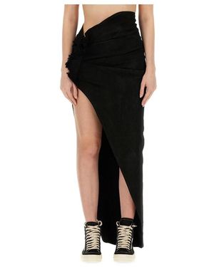 Rick Owens Edfu Skirt Long - Zwart