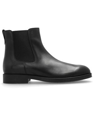 Tod's Leder Chelsea Stiefel - Schwarz