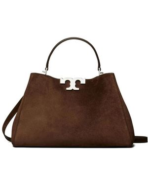 Tory Burch Tassen ,Bruin ,Suède Eleanor Suede Satchel
