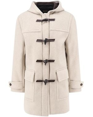 BOSS Jassen ,Wol Jassen - Naturel