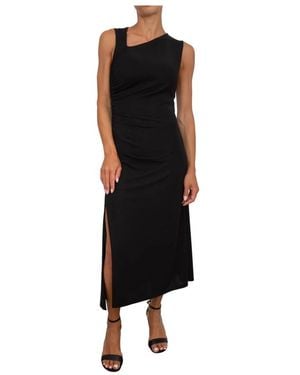 iBlues Elegante Jersey Jurk - Zwart