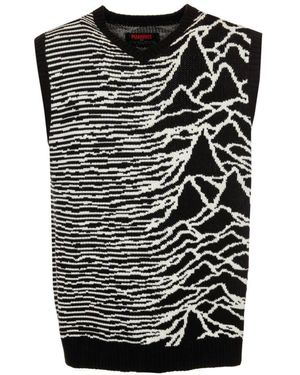 Pleasures Joy Division Jacquard Sweater Vest - Schwarz