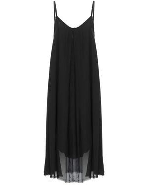 SANCTAMUERTE Midi Dresses - Negro