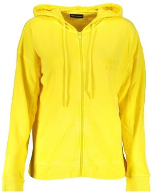 North Sails Gelbes hoodie mit reißverschluss und logo
