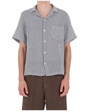 Portuguese Flannel Short Sleeve Shirts - Gris