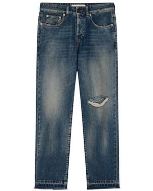 Semicouture Cropped Jeans - Bleu