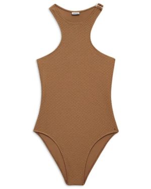 Anine Bing Camel One Piece Badpak - Bruin