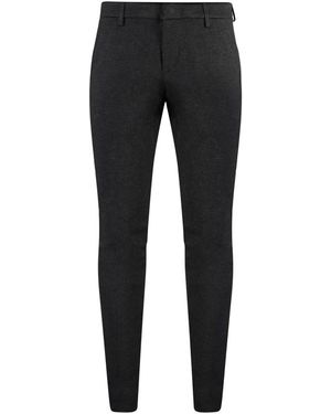 Dondup Gaubert Slim-Fit Jersey Broek - Zwart