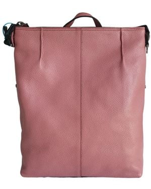Gabs Großer Lederrucksack Shopper Rosewood - Pink