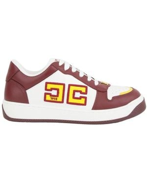 スニーカー ELISABETTA FRANCHI Woman Sneakers Ivory SA48G 360 ELISABETTA FRANCHI IVORY LEATHER SNEAKER – FerrarisBoutique
