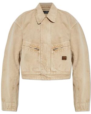 Balenciaga Denim Jackets - Natural