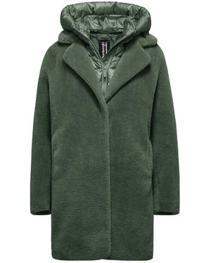 Bomboogie Faux Fur Shearling Jassen - Groen