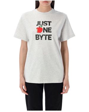 Coperni Boxy T-Shirt Mit Prints - Weiß