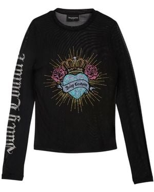 Juicy Couture Long Sleeve T-Shirts - Black