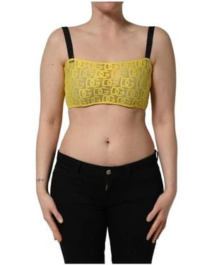 Dolce & Gabbana Leopard-Print Faux-Leather-Bralette-Top - Grün