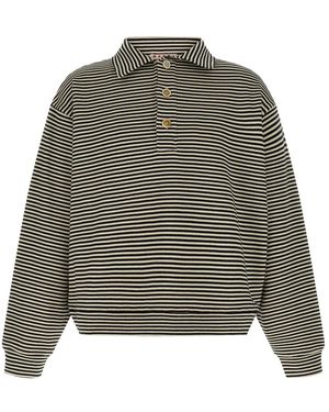 Marni Gestreiftes Polo Sweatshirt - Grün