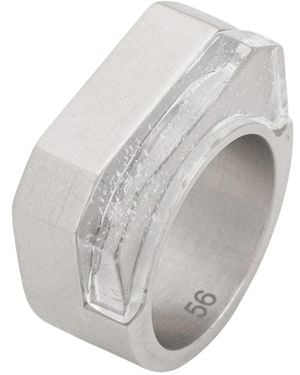 Rick Owens Double Crystal Hollywood Ring - Grijs