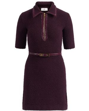 Elisabetta Franchi Short Dresses - Morado