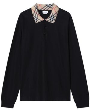 Burberry Polo Shirts - Black