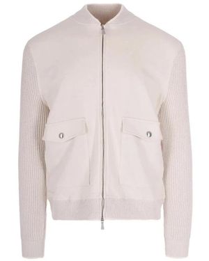 Eleventy Full Zip Bomber Jacket - Roze