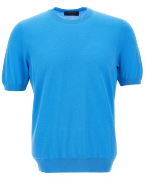 Gran Sasso Round-Neck Knitwear - Blue