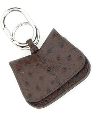 Gianni Chiarini Accessoires ,Bruin ,Leer Helena Sleutelhanger
