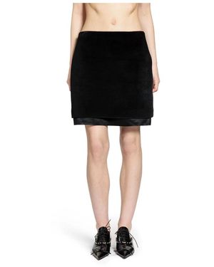 Jil Sander Layered Mini Skirt - Zwart
