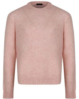 Prada Round-Neck Knitwear - Pink