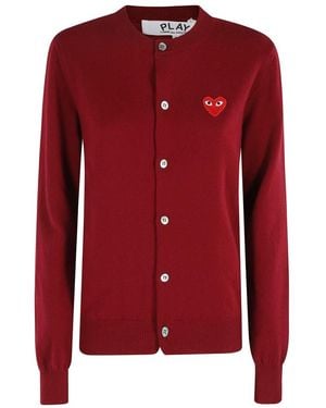 COMME DES GARÇONS PLAY Cardigans - Red