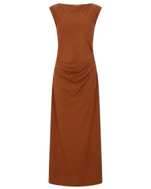 Hope Midi Dresses - Brown